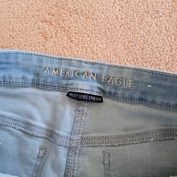 AMERICAN EAGLE Ne(x)t Level Stretch Hi-Rise Jegging High Waist Light Wash Jeans - Picture 5 of 8